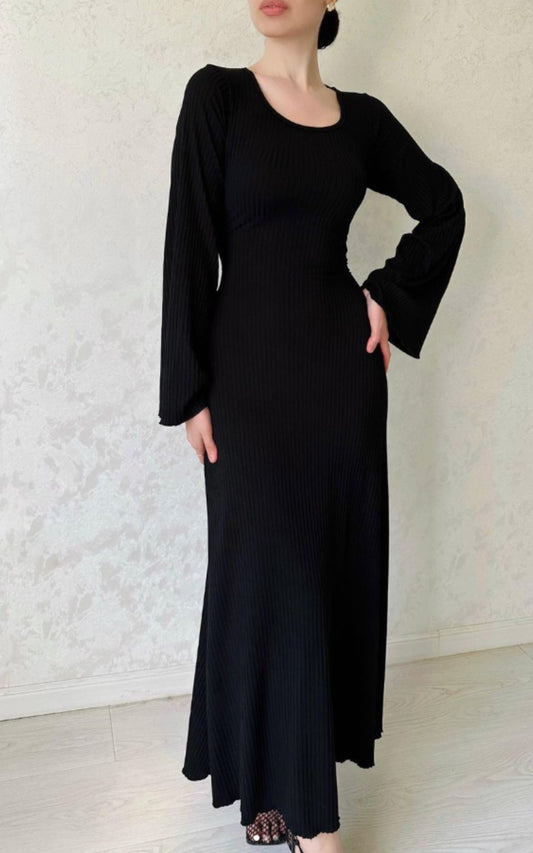 Black Maxi Dress- Organic Cotton