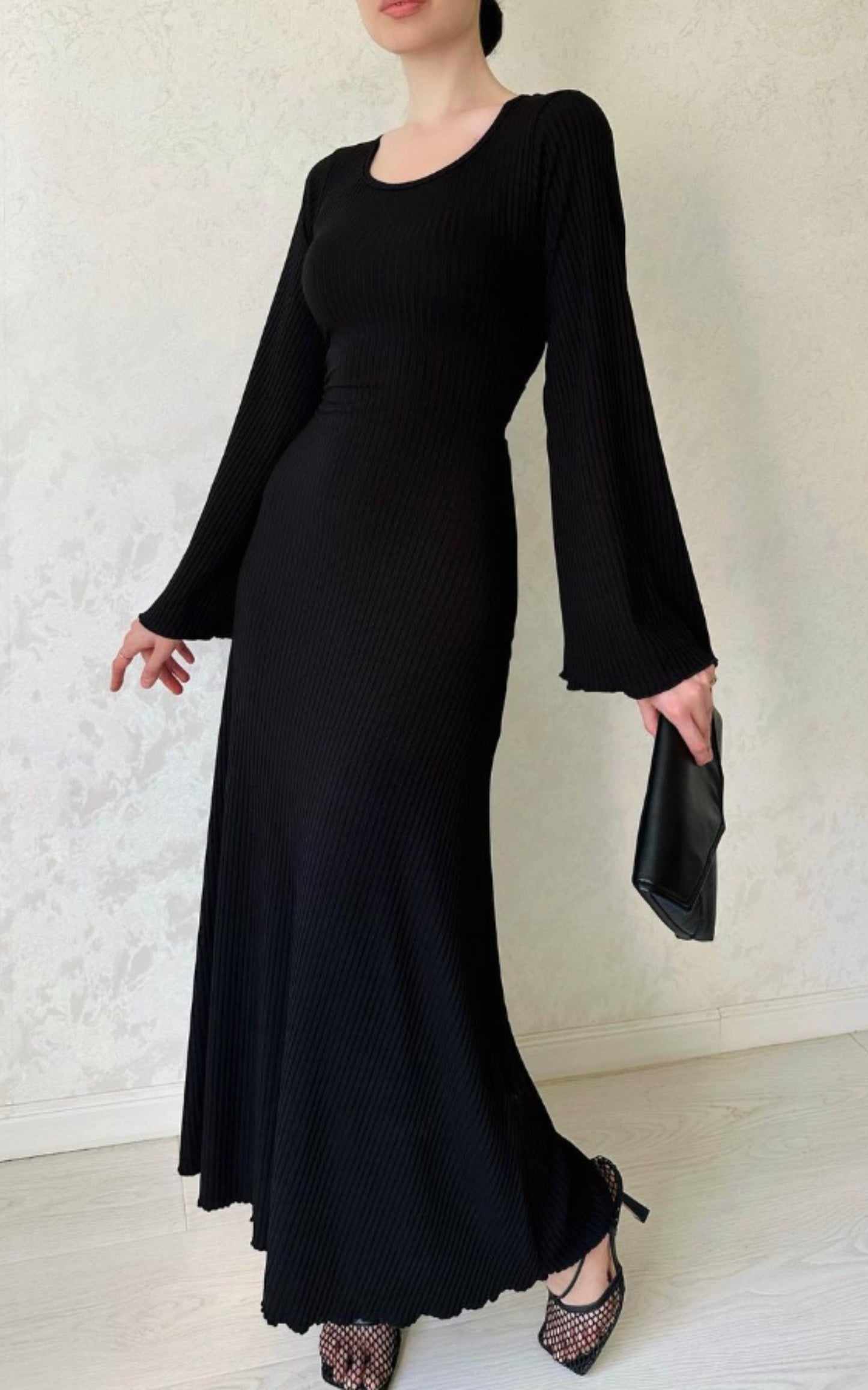 Black Maxi Dress- Organic Cotton